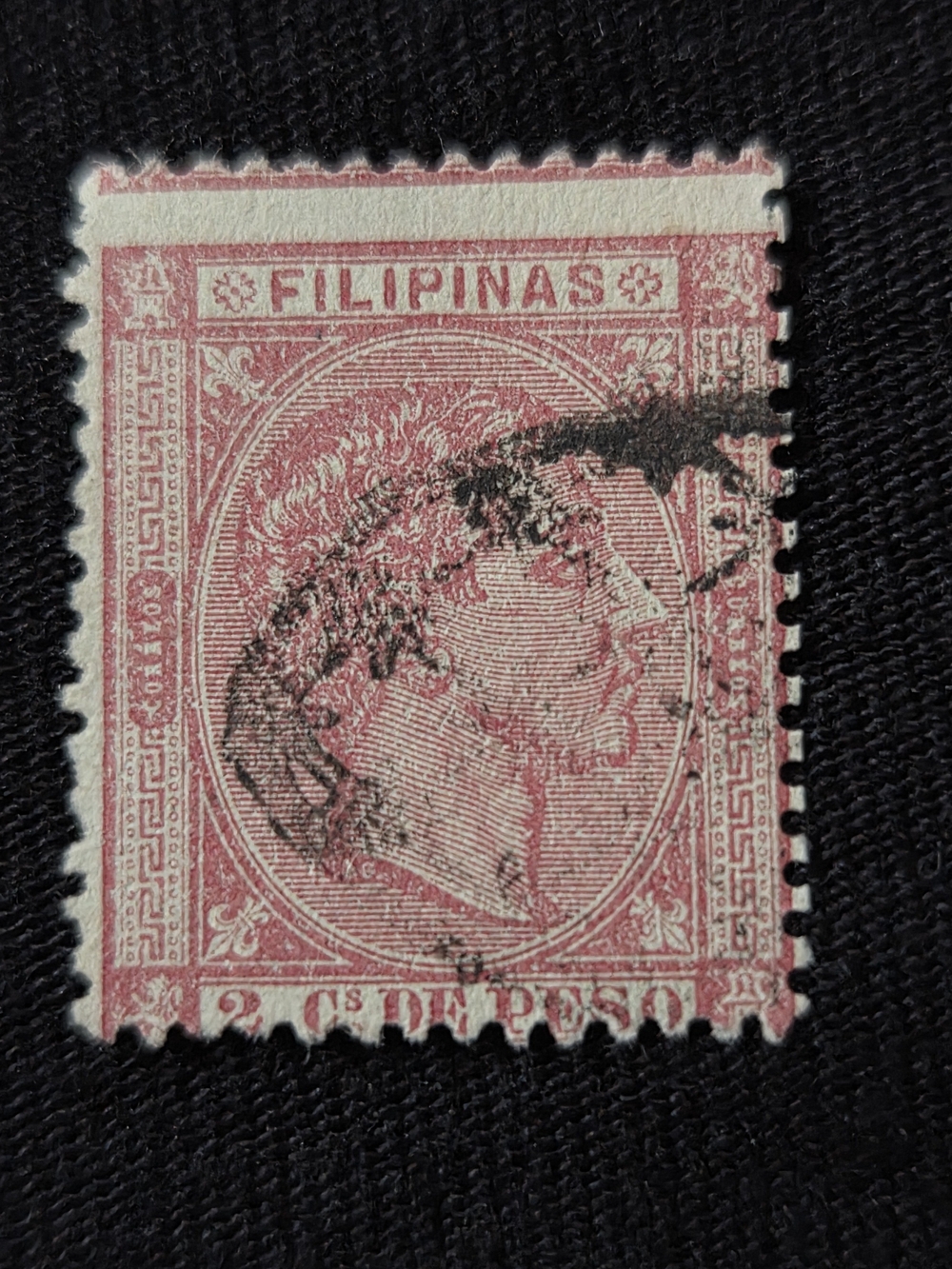 Filipinas  2c De Peso Postage Stamp Spain Colony Used Hinged